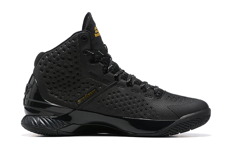 Under Armour Curry womens One Black Gold Banner